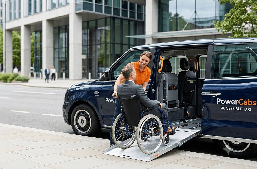 PowerCabs wheelchair accessible taxi in Dublin